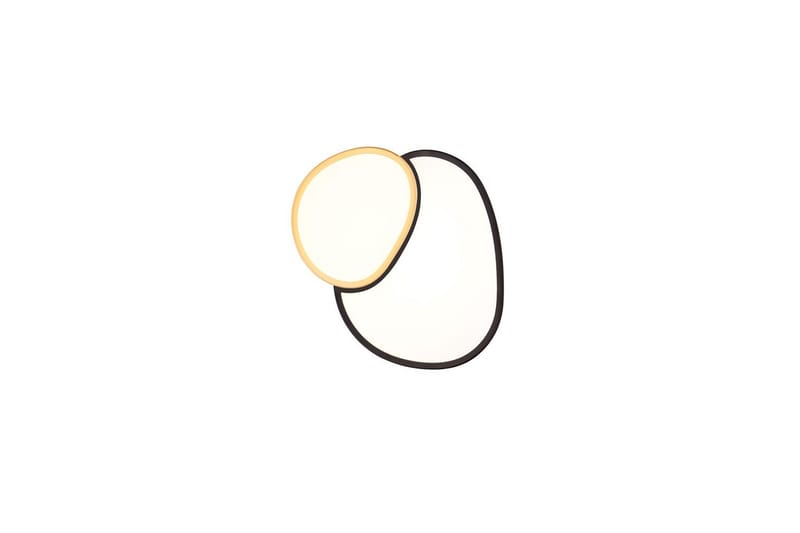 Loftlampe TRIO Rise 43 cm, Sort/guld - 43 cm, Sort/guld - Belysning - Lamper & indendørsbelysning - Soveværelse lampe - Taklampa sovrum
