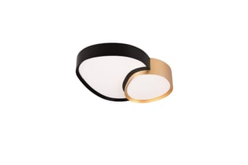 Loftlampe TRIO Rise 43 cm, Sort/guld - 43 cm, Sort/guld - Belysning - Lamper & indendørsbelysning - Soveværelse lampe - Taklampa sovrum