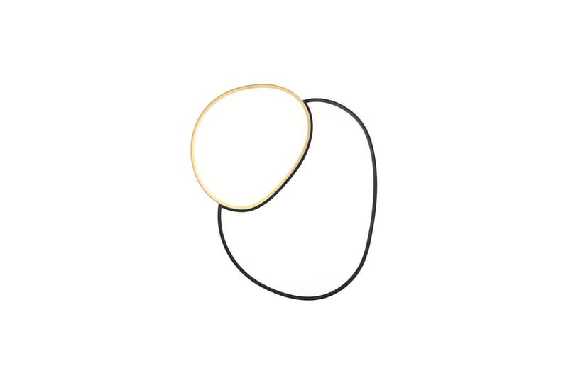 Loftlampe TRIO Rise 77 cm, Sort/guld - 77 cm, Sort/guld - Belysning - Lamper & indendørsbelysning - Soveværelse lampe - Taklampa sovrum