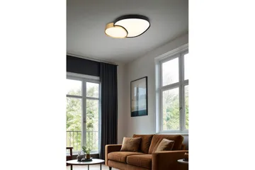 Loftlampe TRIO Rise 77 cm, Sort/guld - 77 cm, Sort/guld - Belysning - Lamper & indendørsbelysning - Soveværelse lampe - Taklampa sovrum