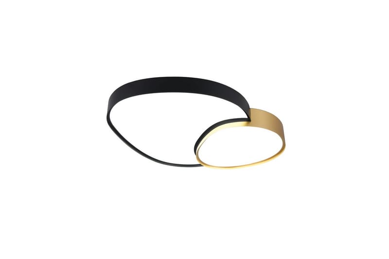 Loftlampe TRIO Rise 77 cm, Sort/guld - 77 cm, Sort/guld - Belysning - Lamper & indendørsbelysning - Soveværelse lampe - Taklampa sovrum