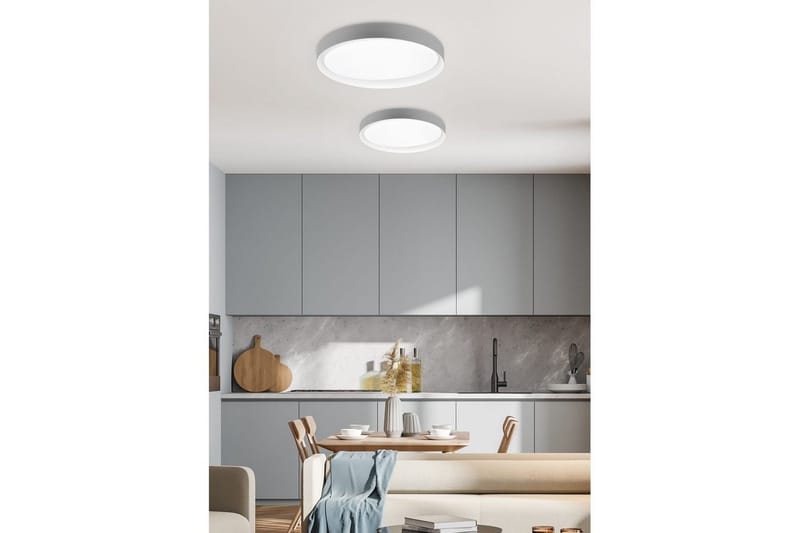 Loftlampe TRIO Zeta Grå/hvid - Grå/hvid - Belysning - Lamper & indendørsbelysning - Soveværelse lampe - Taklampa sovrum