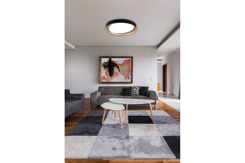 Loftlampe TRIO Zeta Sort/guld - Sort/guld - Belysning - Lamper & indendørsbelysning - Soveværelse lampe - Taklampa sovrum