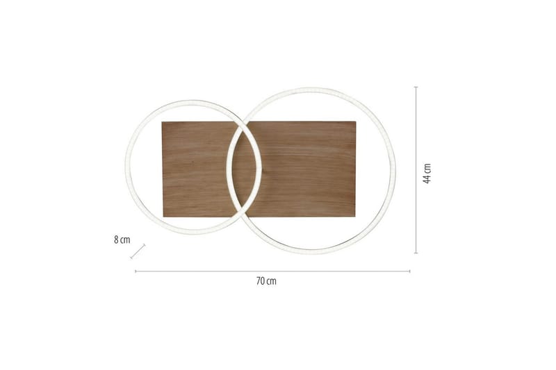 Loftlampe Palma - 56x9,5x70 cm - Belysning - Lamper & indendørsbelysning - Soveværelse lampe - Taklampa sovrum