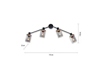 Loftlampe Pasqual - 110x25x114 cm - Belysning - Lamper & indendørsbelysning - Soveværelse lampe - Taklampa sovrum