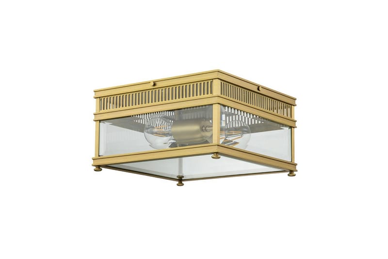 Loftmontering Elstead Lighting Holborn Børstet Messing - Børstet Messing - Belysning - Lamper & indendørsbelysning - Soveværelse lampe - Taklampa sovrum