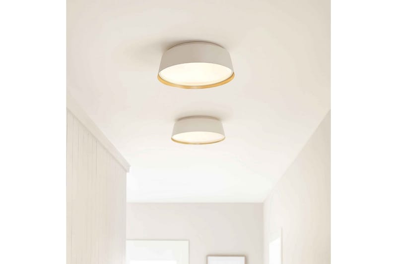 Loftmontering Feiss Asher Mat Hvid & Guld - Mat Hvid & Guld - Belysning - Lamper & indendørsbelysning - Soveværelse lampe - Taklampa sovrum