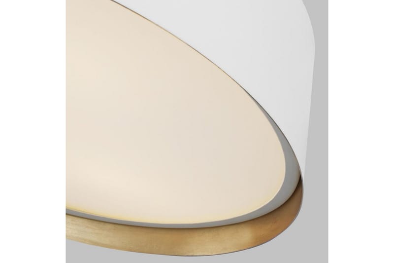 Loftmontering Feiss Asher Mat Hvid & Guld - Mat Hvid & Guld - Belysning - Lamper & indendørsbelysning - Soveværelse lampe - Taklampa sovrum