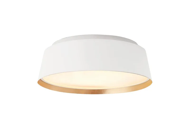 Loftmontering Feiss Asher Mat Hvid & Guld - Mat Hvid & Guld - Belysning - Lamper & indendørsbelysning - Soveværelse lampe - Taklampa sovrum