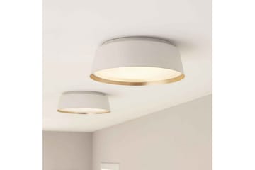 Loftmontering Feiss Asher Mat Hvid & Guld - Mat Hvid & Guld - Belysning - Lamper & indendørsbelysning - Soveværelse lampe - Taklampa sovrum