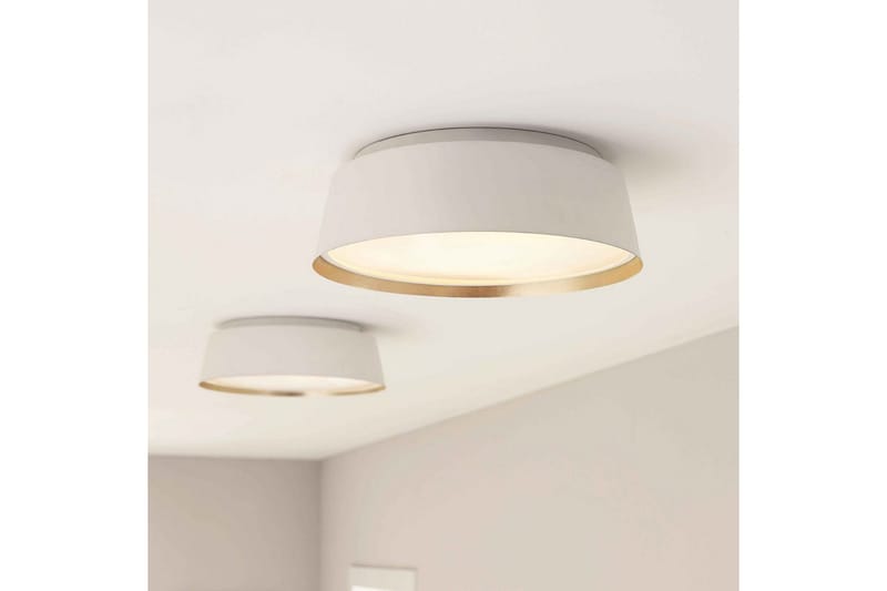 Loftmontering Feiss Asher Mat Hvid & Guld - Mat Hvid & Guld - Belysning - Lamper & indendørsbelysning - Soveværelse lampe - Taklampa sovrum