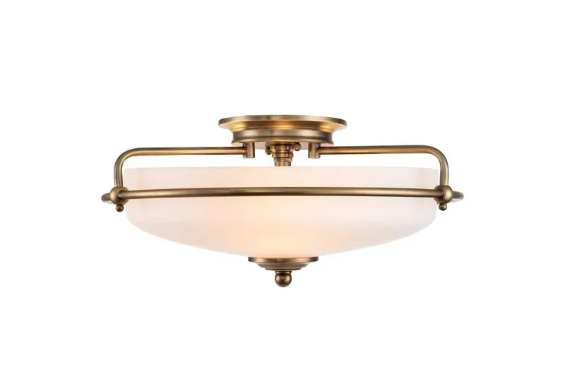 Loftmontering Quoizel Griffin Oplukket Messing - Oplukket Messing - Belysning - Lamper & indendørsbelysning - Soveværelse lampe - Taklampa sovrum