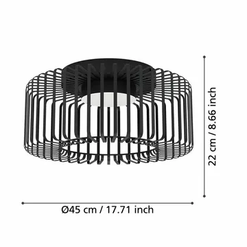 Loftslampe Ginestrone - 45 cm - Belysning - Lamper & indendørsbelysning - Soveværelse lampe - Taklampa sovrum