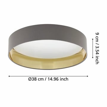 Loftslampe Maserlo - Cappuccino/Guld - Belysning - Lamper & indendørsbelysning - Soveværelse lampe - Taklampa sovrum