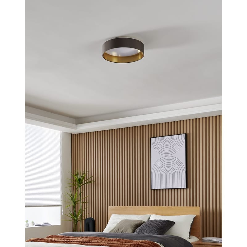 Loftslampe Maserlo - Cappuccino/Guld - Belysning - Lamper & indendørsbelysning - Soveværelse lampe - Taklampa sovrum