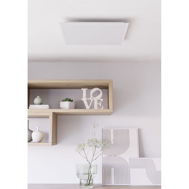 Loftslampe Moradillo - Hvid, 595x595 mm - Belysning - Lamper & indendørsbelysning - Soveværelse lampe - Taklampa sovrum