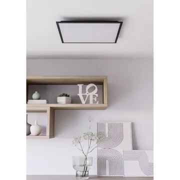 Loftslampe Moradillo - Sort, 595x595 mm - Belysning - Lamper & indendørsbelysning - Soveværelse lampe - Taklampa sovrum