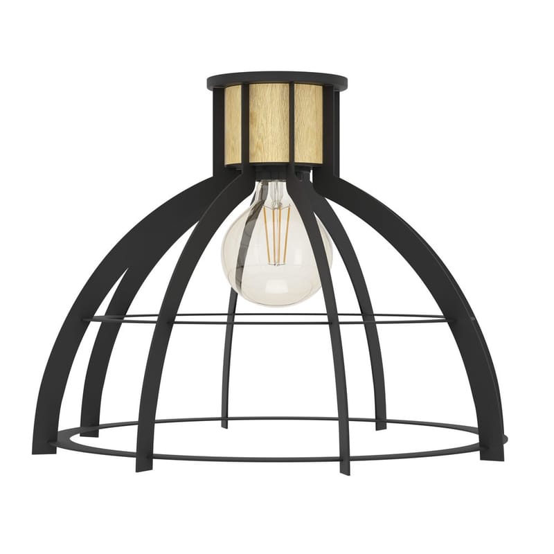 Loftslampe Stillington - Sort/Finér - Belysning - Lamper & indendørsbelysning - Soveværelse lampe - Taklampa sovrum