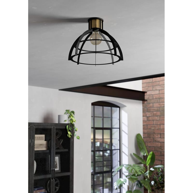 Loftslampe Stillington - Sort/Finér - Belysning - Lamper & indend ørsbelysning - Soveværelse lampe - Taklampa sovrum