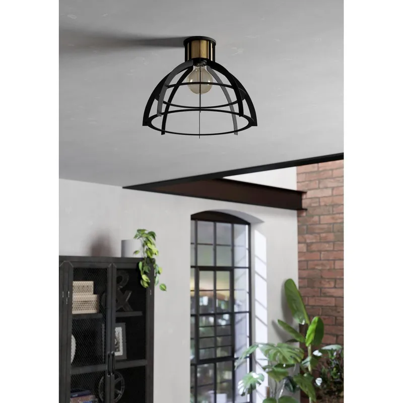 Loftslampe Stillington - Sort/Finér - Belysning - Lamper & indendørsbelysning - Soveværelse lampe - Taklampa sovrum