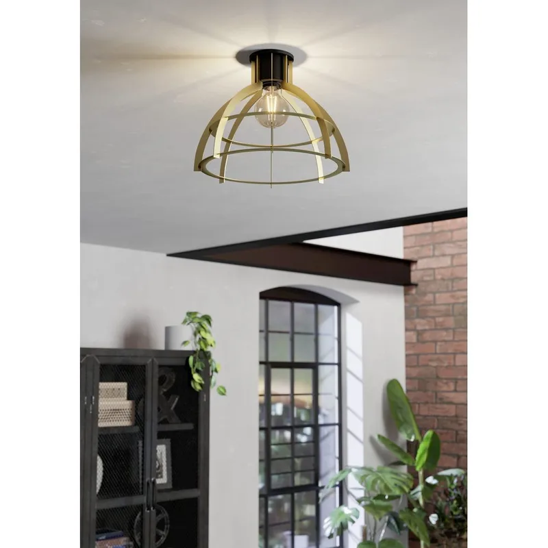 Loftslampe Stillington - Sort/Guld - Belysning - Lamper & indendørsbelysning - Soveværelse lampe - Taklampa sovrum