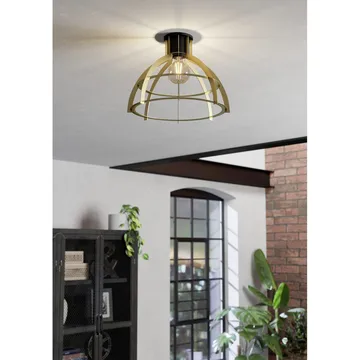 Loftslampe Stillington - Sort/Guld - Belysning - Lamper & indendørsbelysning - Soveværelse lampe - Taklampa sovrum