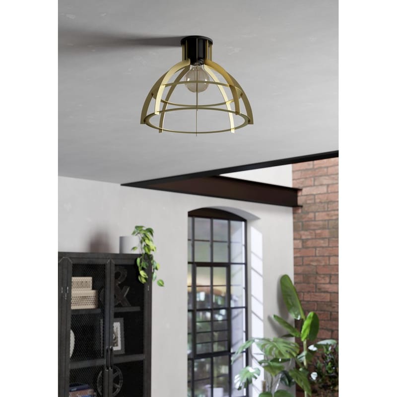 Loftslampe Stillington - Sort/Guld - Belysning - Lamper & indendørsbelysning - Soveværelse lampe - Taklampa sovrum