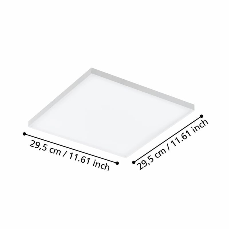 Loftslampe Turcona - 300x300 mm - Belysning - Lamper & indendørsbelysning - Soveværelse lampe - Taklampa sovrum