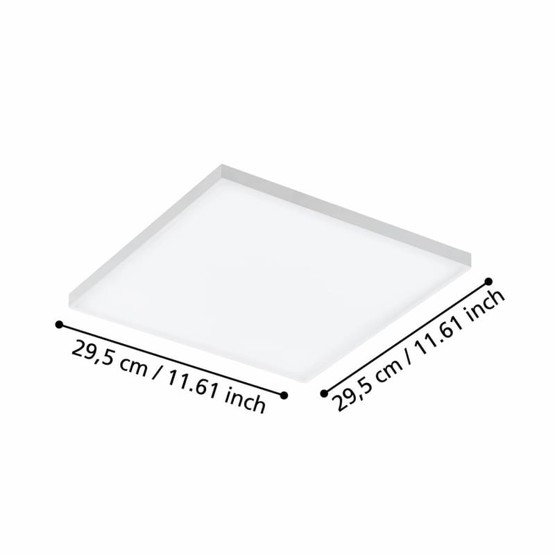 Loftslampe Turcona - 300x300 mm - Belysning - Lamper & indendørsbelysning - Soveværelse lampe - Taklampa sovrum