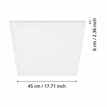 Loftslampe Turcona - 450x450 mm - Belysning - Lamper & indendørsbelysning - Soveværelse lampe - Taklampa sovrum