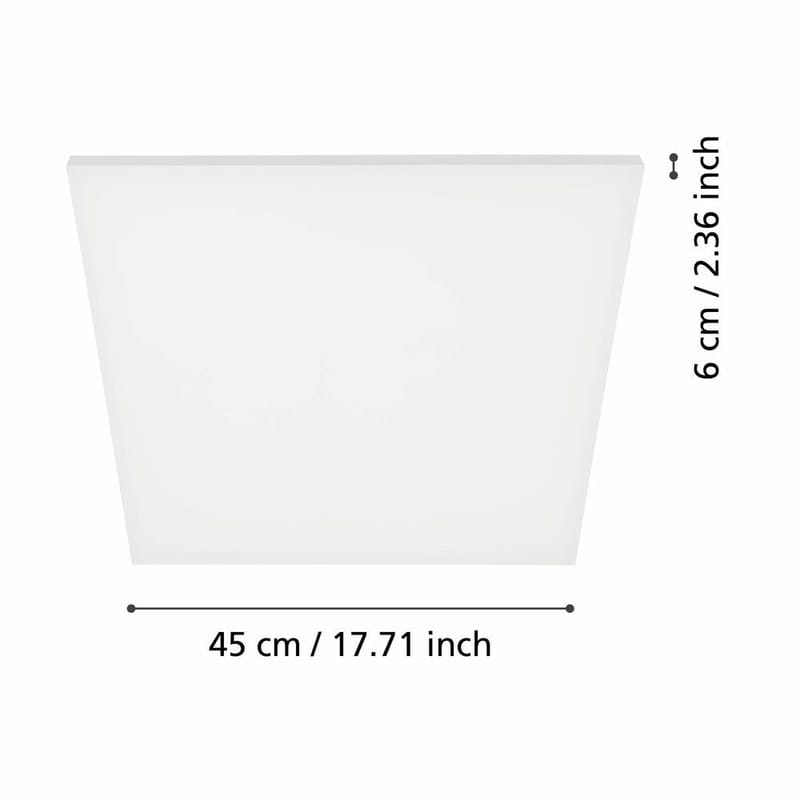 Loftslampe Turcona - 450x450 mm - Belysning - Lamper & indendørsbelysning - Soveværelse lampe - Taklampa sovrum