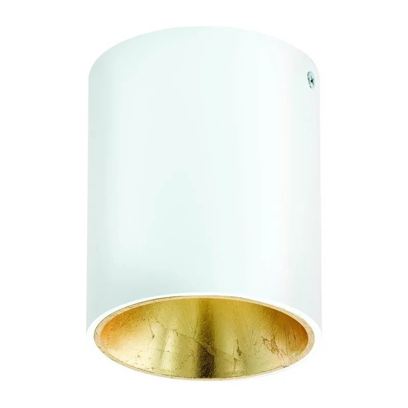 Loftslampe Polasso, Hvid/Guld