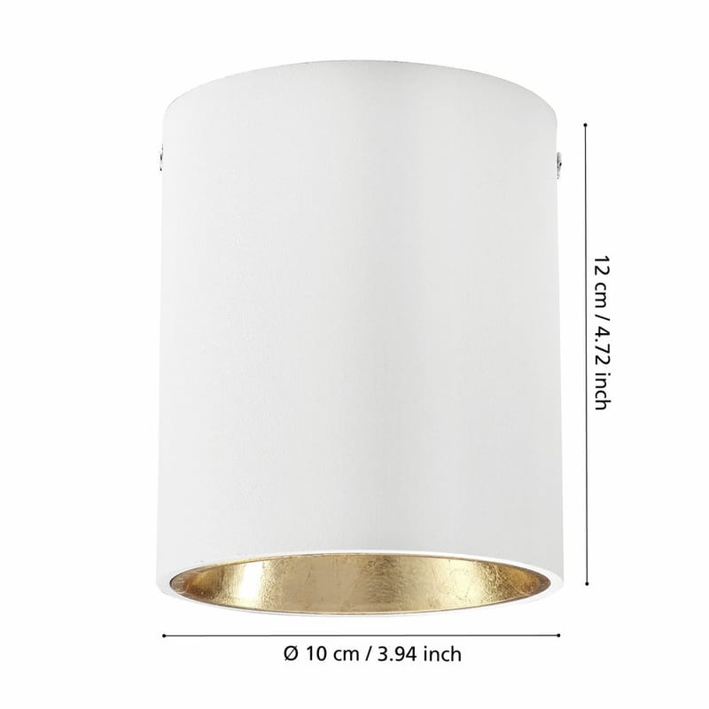 Loftslampe Polasso - Hvid/Guld - Belysning - Lamper & indendørsbelysning - Soveværelse lampe - Taklampa sovrum