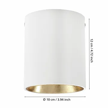 Loftslampe Polasso - Hvid/Guld - Belysning - Lamper & indendørsbelysning - Soveværelse lampe - Taklampa sovrum
