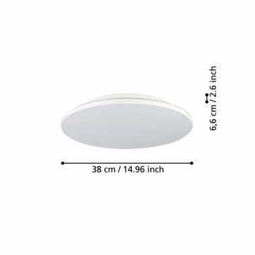 Påbygningslampe Crespillo - 380 mm - Belysning - Lamper & indendørsbelysning - Soveværelse lampe - Taklampa sovrum