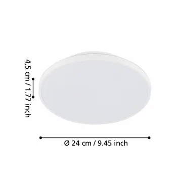 Påbygningslampe Crespillo Structure - 240 mm - Belysning - Lamper & indendørsbelysning - Soveværelse lampe - Taklampa sovrum