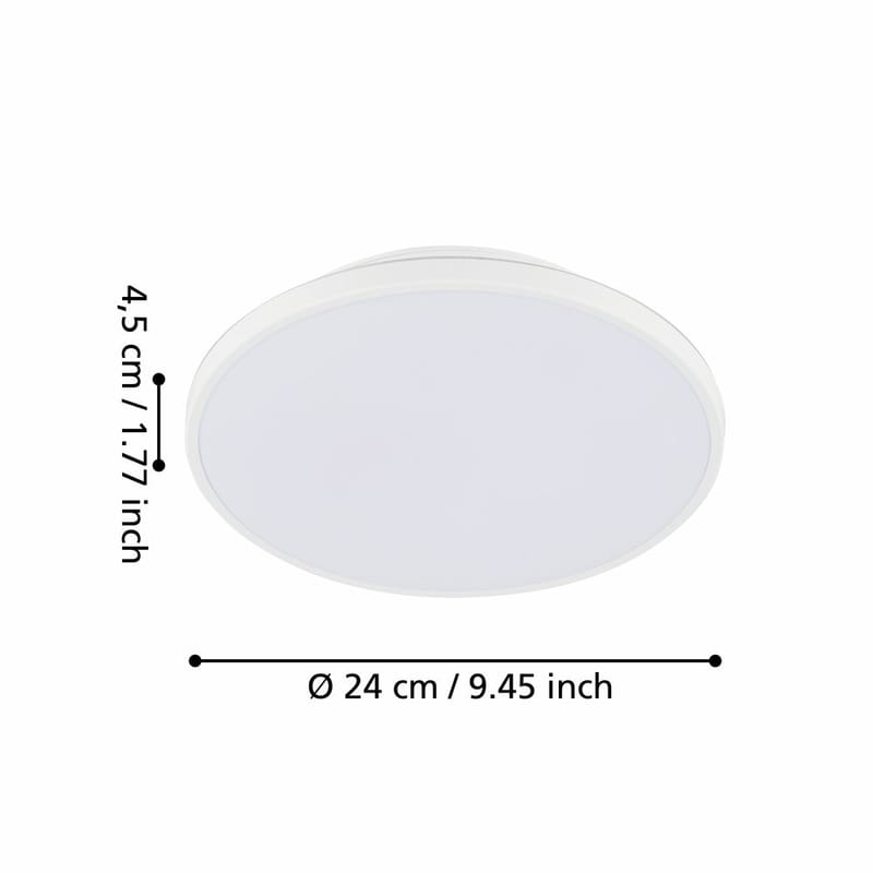 Påbygningslampe Crespillo Structure - 240 mm - Belysning - Lamper & indendørsbelysning - Soveværelse lampe - Taklampa sovrum