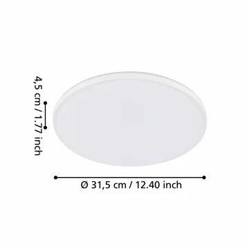 Påbygningslampe Crespillo Structure - 315 mm - Belysning - Lamper & indendørsbelysning - Soveværelse lampe - Taklampa sovrum