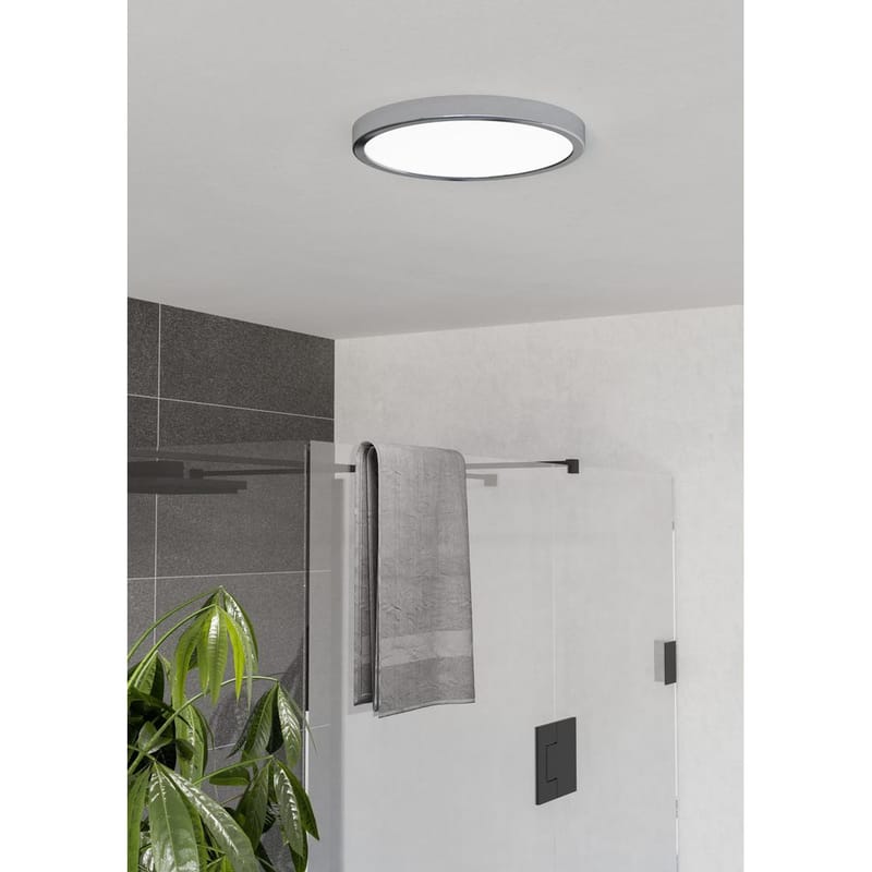 Påbygningslampe Fueva Rund - Krom - Belysning - Lamper & indendørsbelysning - Soveværelse lampe - Taklampa sovrum