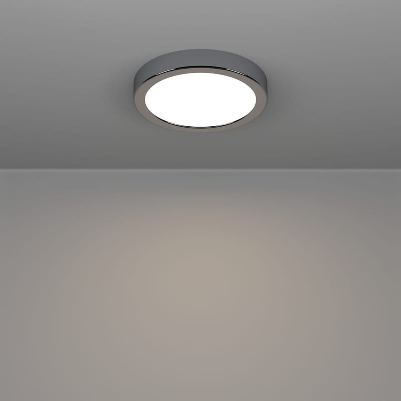 Påbygningslampe Fueva Rund - Krom - Belysning - Lamper & indendørsbelysning - Soveværelse lampe - Taklampa sovrum