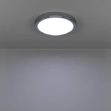 Påbygningslampe Fueva Rund - Krom - Belysning - Lamper & indendørsbelysning - Soveværelse lampe - Taklampa sovrum