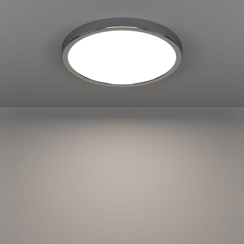 Påbygningslampe Fueva Rund - Krom - Belysning - Lamper & indendørsbelysning - Soveværelse lampe - Taklampa sovrum