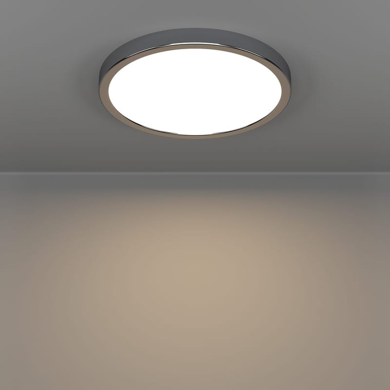 Påbygningslampe Fueva Rund - Krom - Belysning - Lamper & indendørsbelysning - Soveværelse lampe - Taklampa sovrum