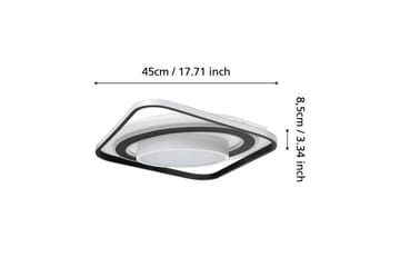 Plafond Eglo Benalauria Sort/Hvid - Belysning - Lamper & indendørsbelysning - Soveværelse lampe - Taklampa sovrum