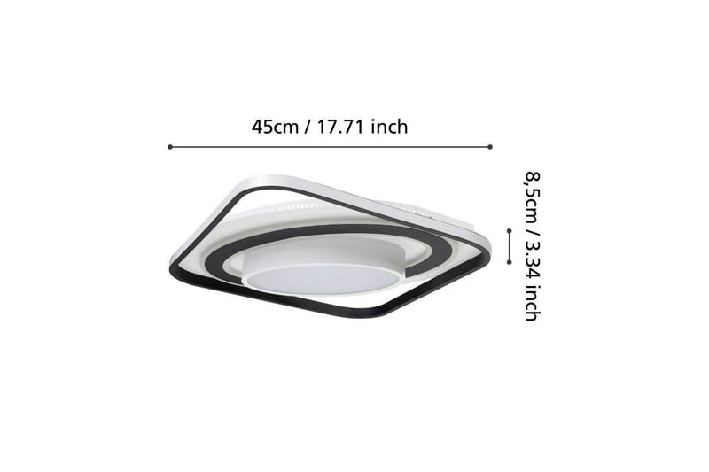 Plafond Eglo Benalauria Sort/Hvid - Belysning - Lamper & indendørsbelysning - Soveværelse lampe - Taklampa sovrum