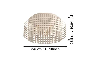 Plafond Eglo Oltamar Sand - Belysning - Lamper & indendørsbelysning - Soveværelse lampe - Taklampa sovrum