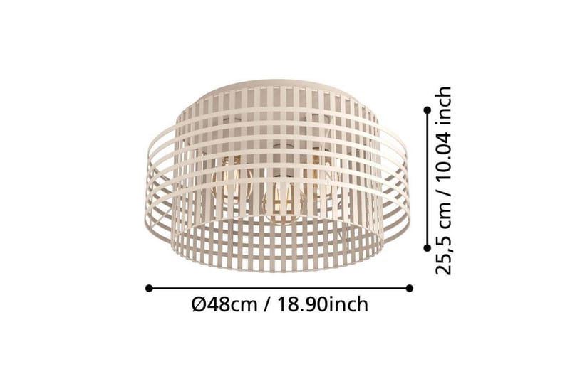 Plafond Eglo Oltamar Sand - Belysning - Lamper & indendørsbelysning - Soveværelse lampe - Taklampa sovrum
