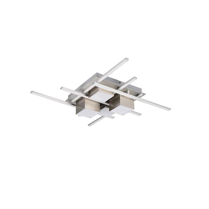 Plafond Roger - Børstet stål - Belysning - Lamper & indendørsbelysning - Soveværelse lampe - Taklampa sovrum