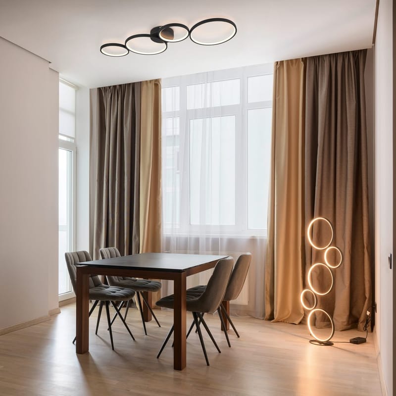 Plafond Rondo - Mat sort - Belysning - Lamper & indendørsbelysning - Soveværelse lampe - Taklampa sovrum