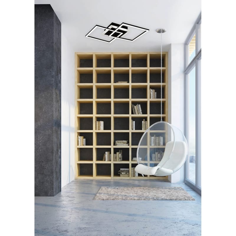 Plafond Venida - Firkant, Sort - Belysning - Lamper & indendørsbelysning - Soveværelse lampe - Taklampa sovrum